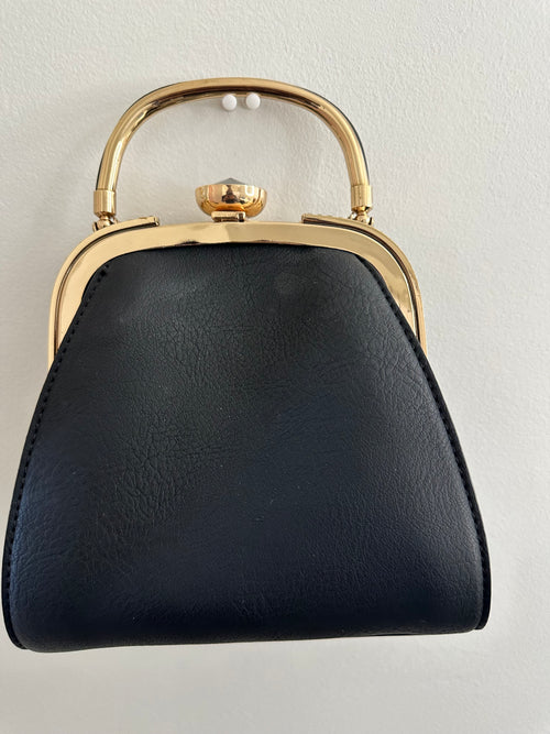 Classic Frame Top Handle Bag