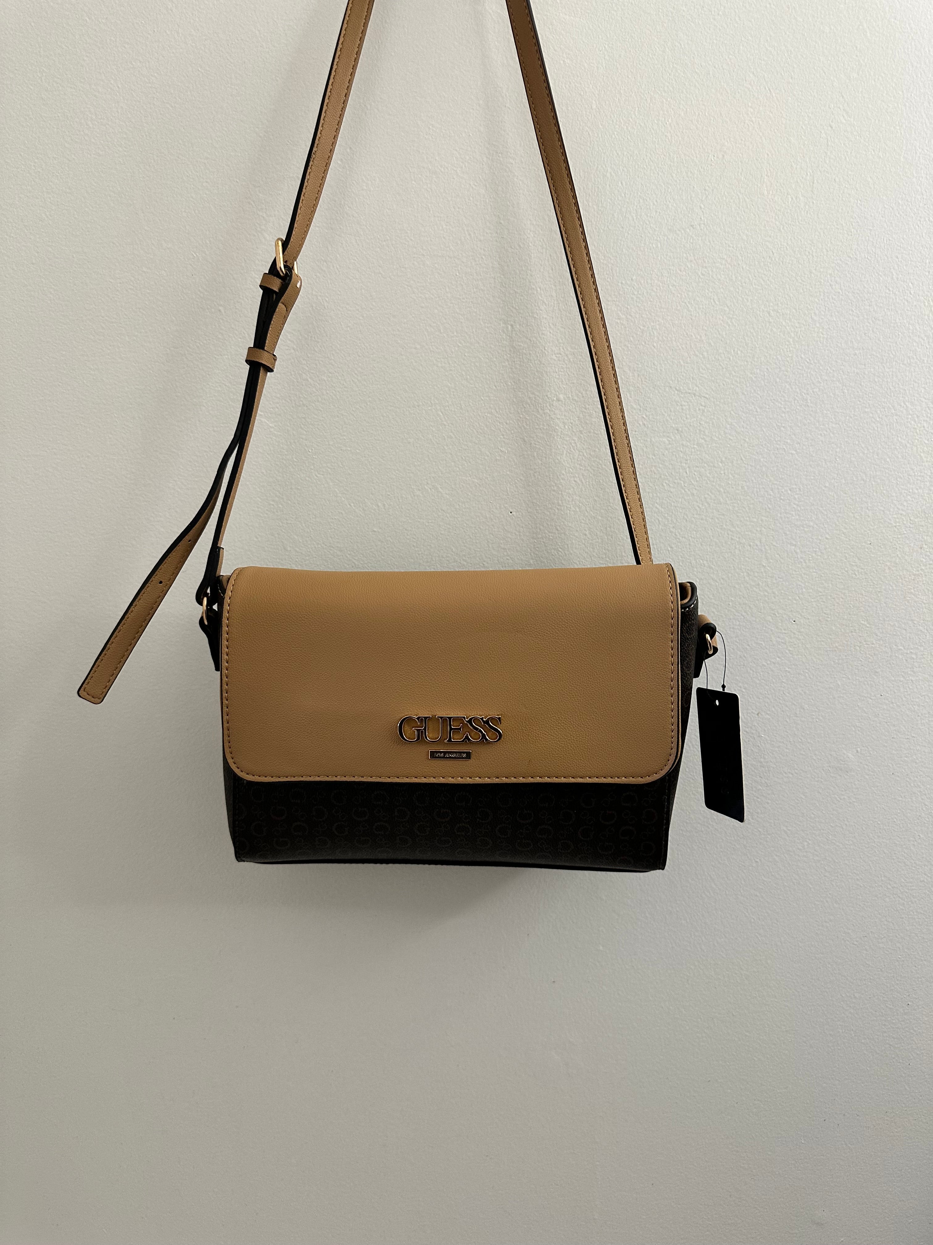 Two-Tone Crossbody Bag with Matching Wallet
