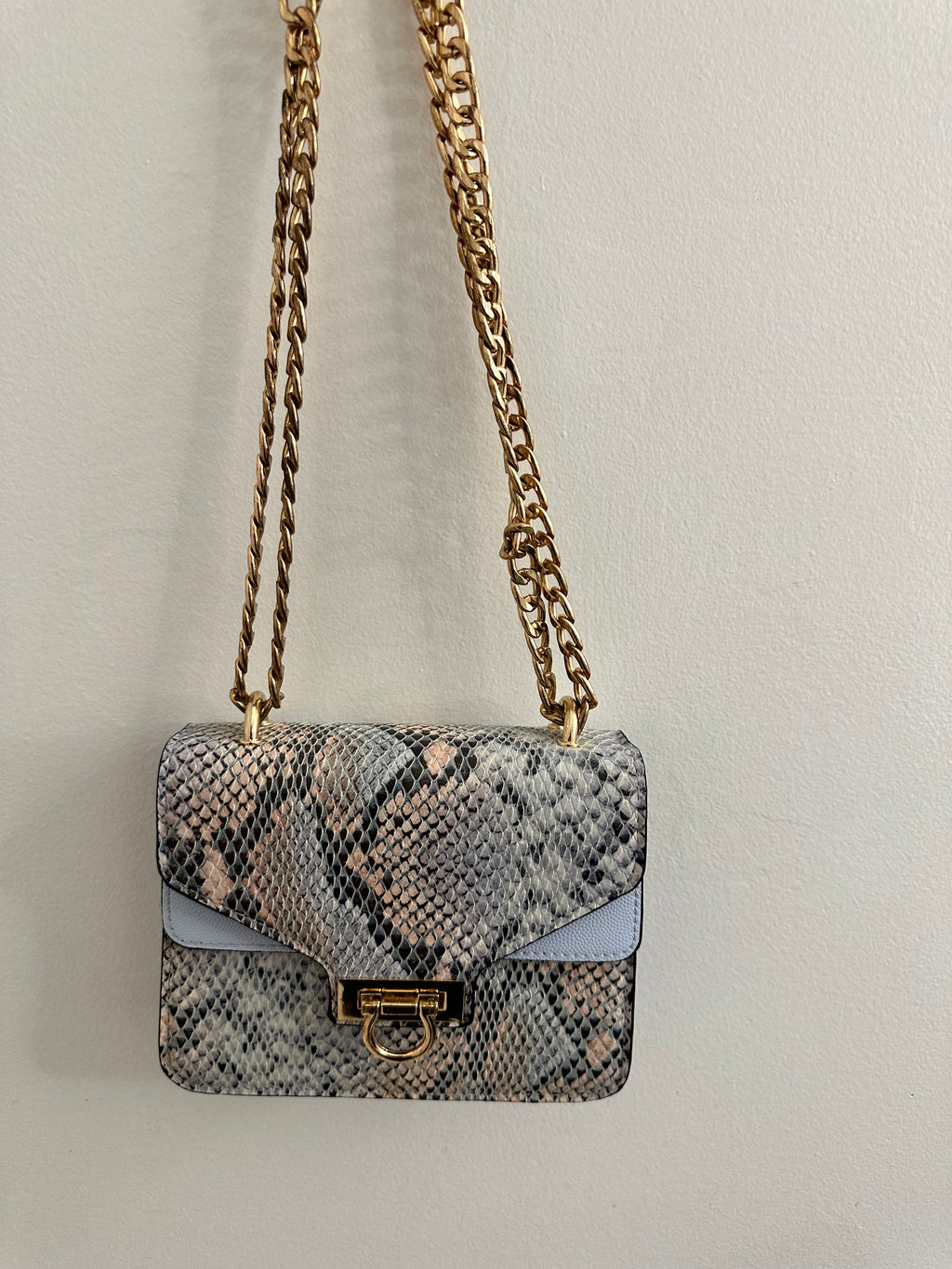 Snakeskin Mini Crossbody Bag