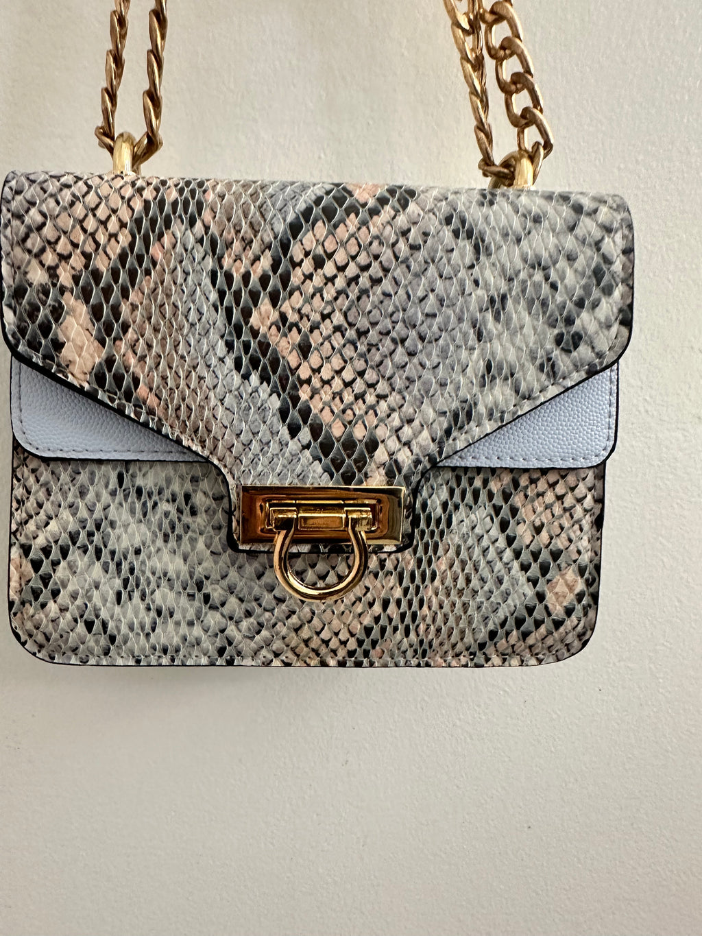 Snakeskin Mini Crossbody Bag