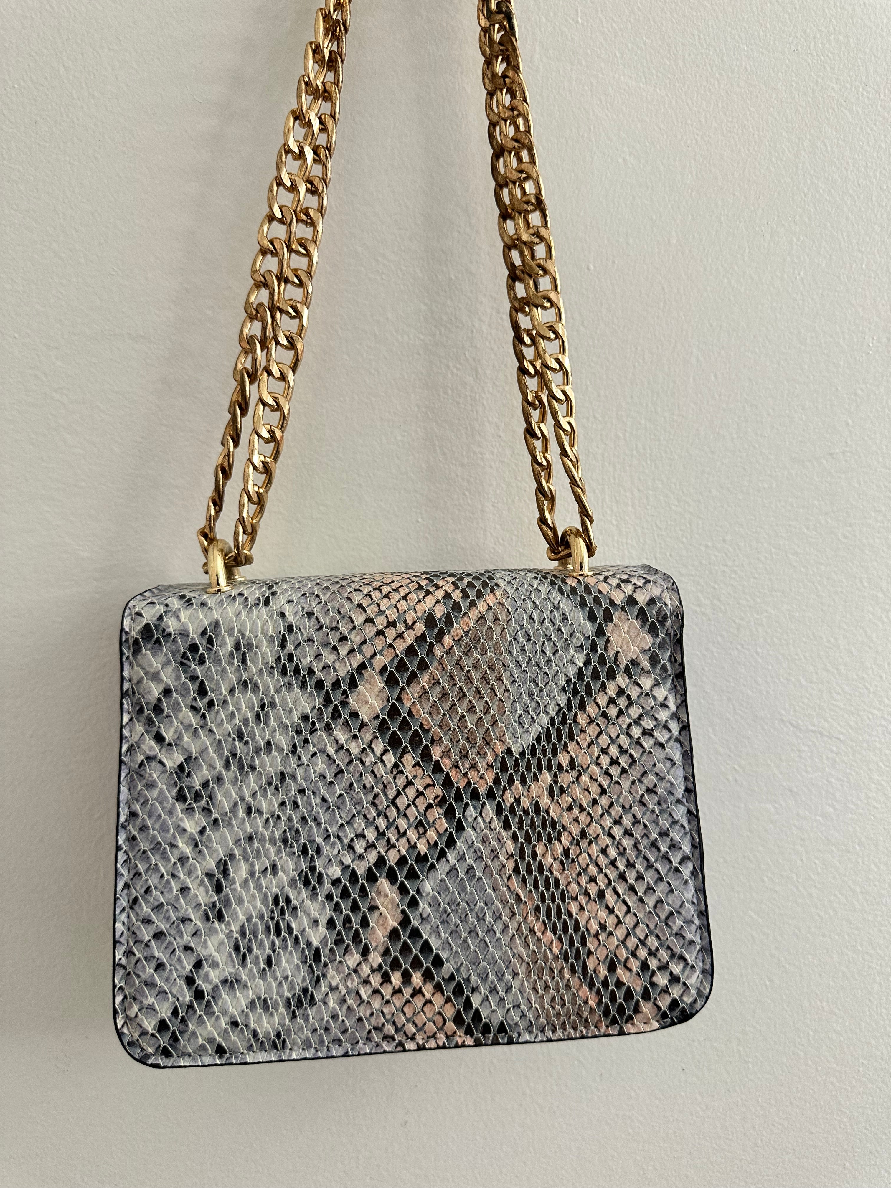 Snakeskin Mini Crossbody Bag