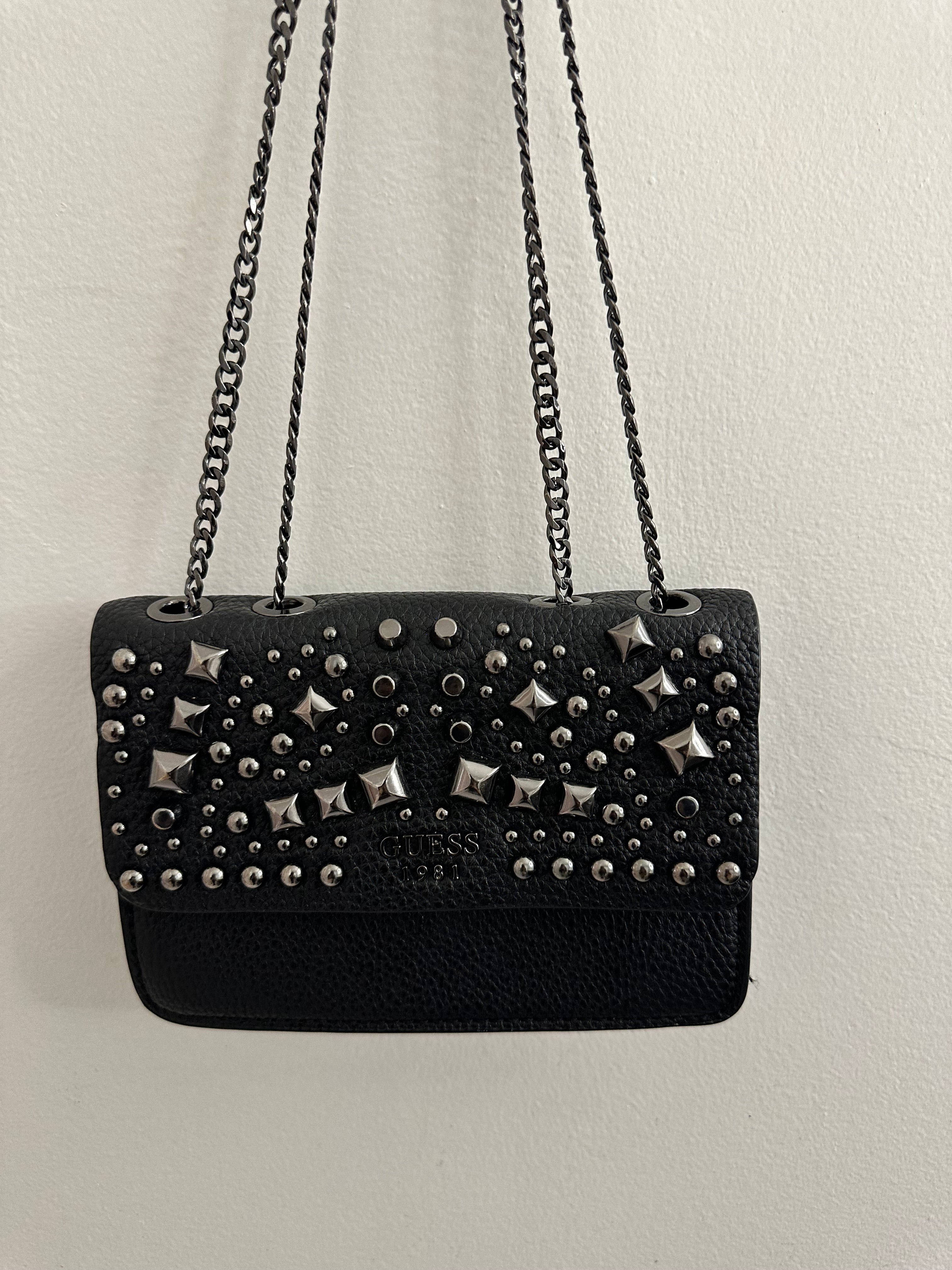 Studded Chain Crossbody Bag